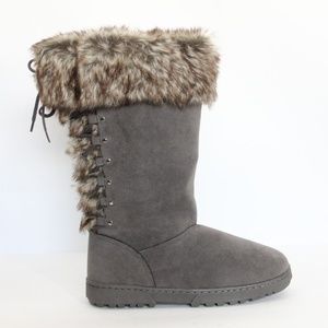 Rampage Women Winter Boots NEW sz 9.5 Snow Shoes Faux Fur